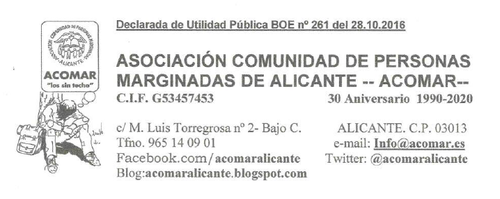 Llamamiento ACOMAR